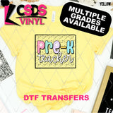 DTF Transfer - DTF012666 Dalmatian Dot Teacher Grade Set