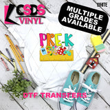 DTF Transfer - DTF012668 School Ruler Grade Set