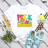 DTF Transfer - DTF012668 School Ruler Grade Set