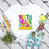 DTF Transfer - DTF012668 School Ruler Grade Set