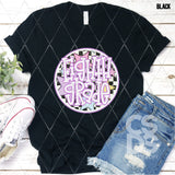 DTF Transfer - DTF012669 Stars Round Pink Grade Set