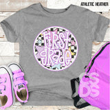 DTF Transfer - DTF012669 Stars Round Pink Grade Set