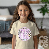 DTF Transfer - DTF012669 Stars Round Pink Grade Set