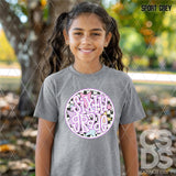 DTF Transfer - DTF012669 Stars Round Pink Grade Set