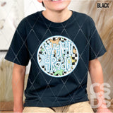 DTF Transfer - DTF012670 Stars Round Blue Grade Set