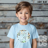 DTF Transfer - DTF012670 Stars Round Blue Grade Set