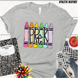 DTF Transfer - DTF012671 Crayon 1 Grade Set