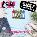DTF Transfer - DTF012672 Crayon 2 Grade Set