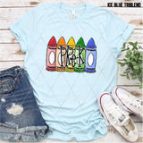 DTF Transfer - DTF012672 Crayon 2 Grade Set