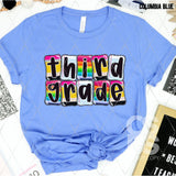 DTF Transfer - DTF012674 School Letters Grade Set