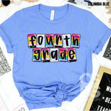 DTF Transfer - DTF012674 School Letters Grade Set