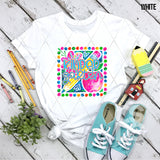 DTF Transfer - DTF012678 Watercolor Apple Pencil Grade Set