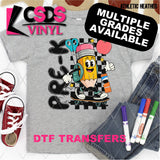 DTF Transfer - DTF012681 Skateboard Pencil Grade Set