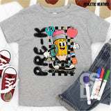 DTF Transfer - DTF012681 Skateboard Pencil Grade Set