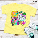 DTF Transfer - DTF012684 Bright Watercolor Hello Grade Set