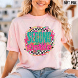 DTF Transfer - DTF012685 Floral Checkered Grade Set