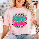 DTF Transfer - DTF012685 Floral Checkered Grade Set