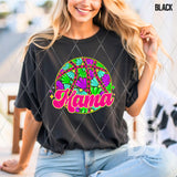 DTF Transfer - DTF012693 Bright Floral Basketball Mama