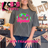 DTF Transfer - DTF012694 Bright Floral Football Mama