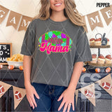 DTF Transfer - DTF012694 Bright Floral Football Mama