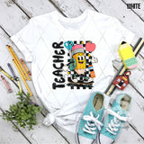 DTF Transfer - DTF012695 Skateboard Pencil Teacher