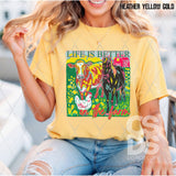 DTF Transfer - DTF012699 Watercolor Life is Better on the Farm