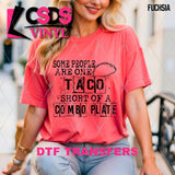 DTF Transfer - DTF012721 One Taco Short Single Color