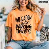 DTF Transfer - DTF012725 Validation is for Parking Tickets Single Color
