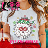 DTF Transfer - DTF012737 Faux Glitter Christmas Santa