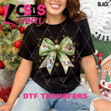 DTF Transfer - DTF012750 Jesus's Birth Christmas Coquette Bow