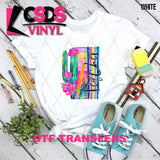 DTF Transfer - DTF012786 Watercolor Teacher Cactus Pencil