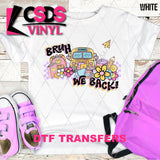 DTF Transfer - DTF012800 Bruh We Back School Bus