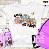 DTF Transfer - DTF012800 Bruh We Back School Bus