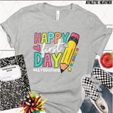 DTF Transfer - DTF012801 Happy First Day #Letsdothis White