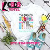 DTF Transfer - DTF012816 The Back to School Tour