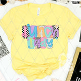 DTF Transfer - DTF012817 Funky Checkered Lunch Lady