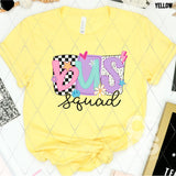 DTF Transfer - DTF012818 Funky Checkered Bus Squad