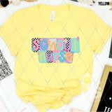 DTF Transfer - DTF012820 Funky Checkered School Nurse