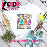 DTF Transfer - DTF012825 Para Word Art