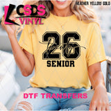 DTF Transfer - DTF012830 Twenty 26 Senior Single Color