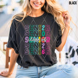 DTF Transfer - DTF012834 Colorful Senior Class of 2026 Stacked Word Art