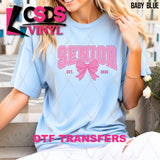 DTF Transfer - DTF012839 Pink Coquette Senior Est 2026