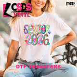 DTF Transfer - DTF012842 Colorful Brushstrokes Senior 2026