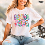 DTF Transfer - DTF012842 Colorful Brushstrokes Senior 2026