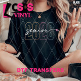 DTF Transfer - DTF012855 Senior 2026 White Script