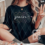 DTF Transfer - DTF012855 Senior 2026 White Script