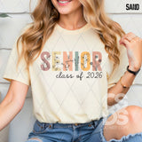 DTF Transfer - DTF012862 Floral Senior Class of 2026