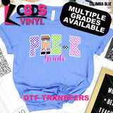 DTF Transfer - DTF012868 Colorful Checkered Grade Set