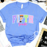 DTF Transfer - DTF012868 Colorful Checkered Grade Set