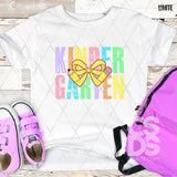 DTF Transfer - DTF012875 Colorful Pencil Bow Grade Set